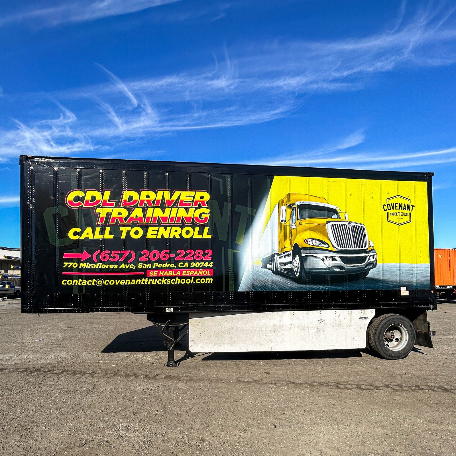 Covenant Truck School - Trailer Wrap